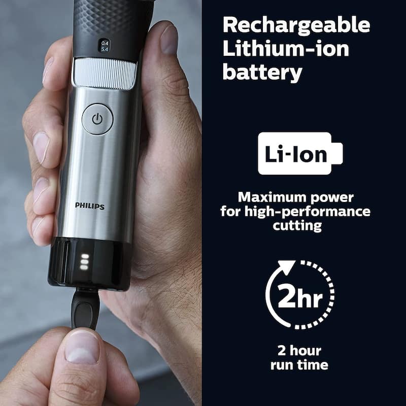 Ultimate Precision Beard and Hair Trimmer with Beard Sense Technology for an even trim Series 9000