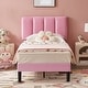 preview thumbnail 5 of 70, Kids Bed Frame, Height Adjustable Upholstered Bed, Twin Size Bed Set of 2
