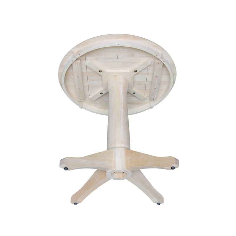30" Round Pedestal Dining Table - Unfinished