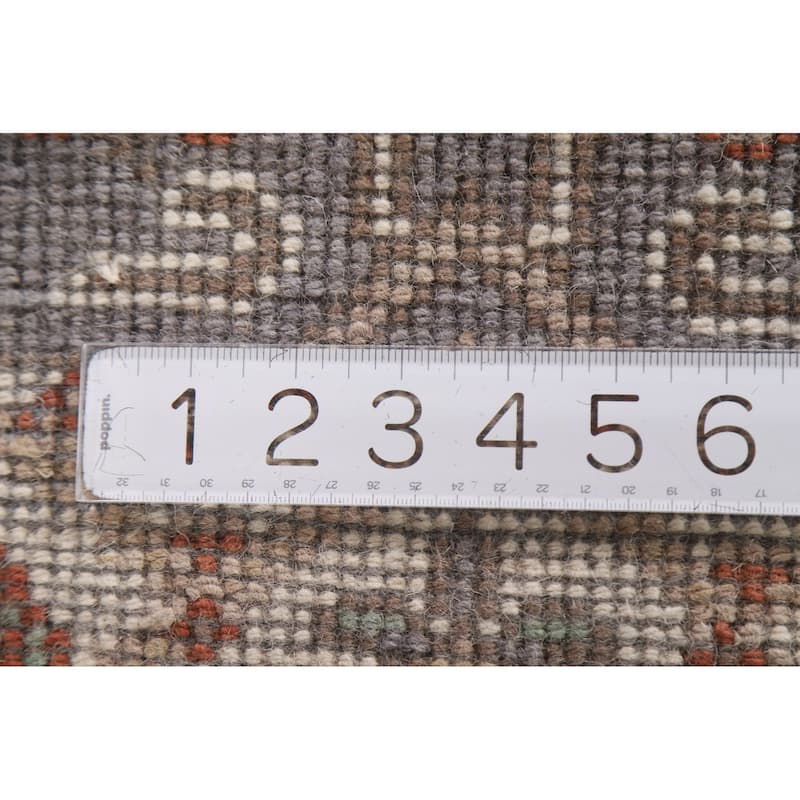 Transitional Oushak Style Area Rug Handmade Wool Carpet - 2'0"x 3'0"