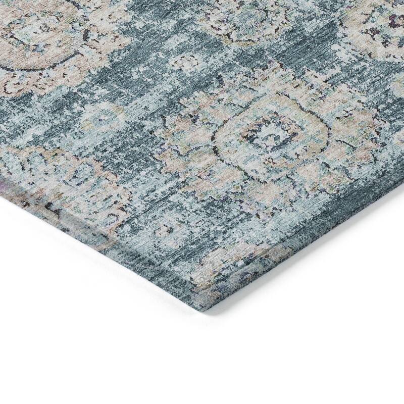HomeRoots Floral Transitional Rectangle Outdoor Rug