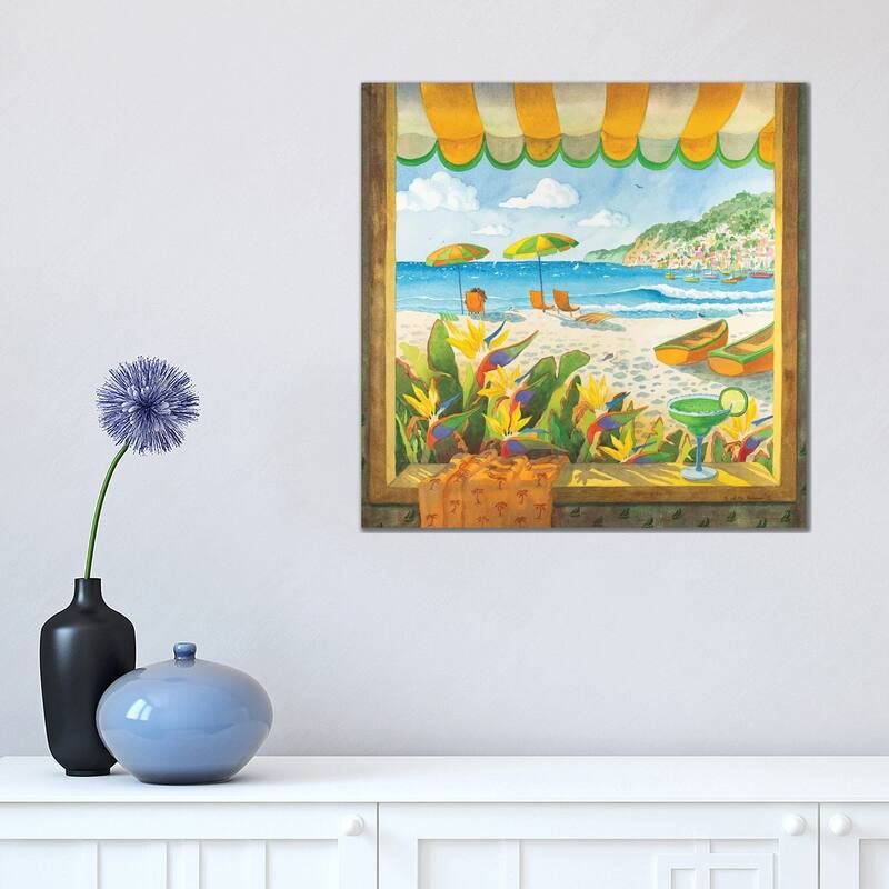 iCanvas "Window To The Sea" by Robin Wethe Altman Canvas Print - 18x18x1.5