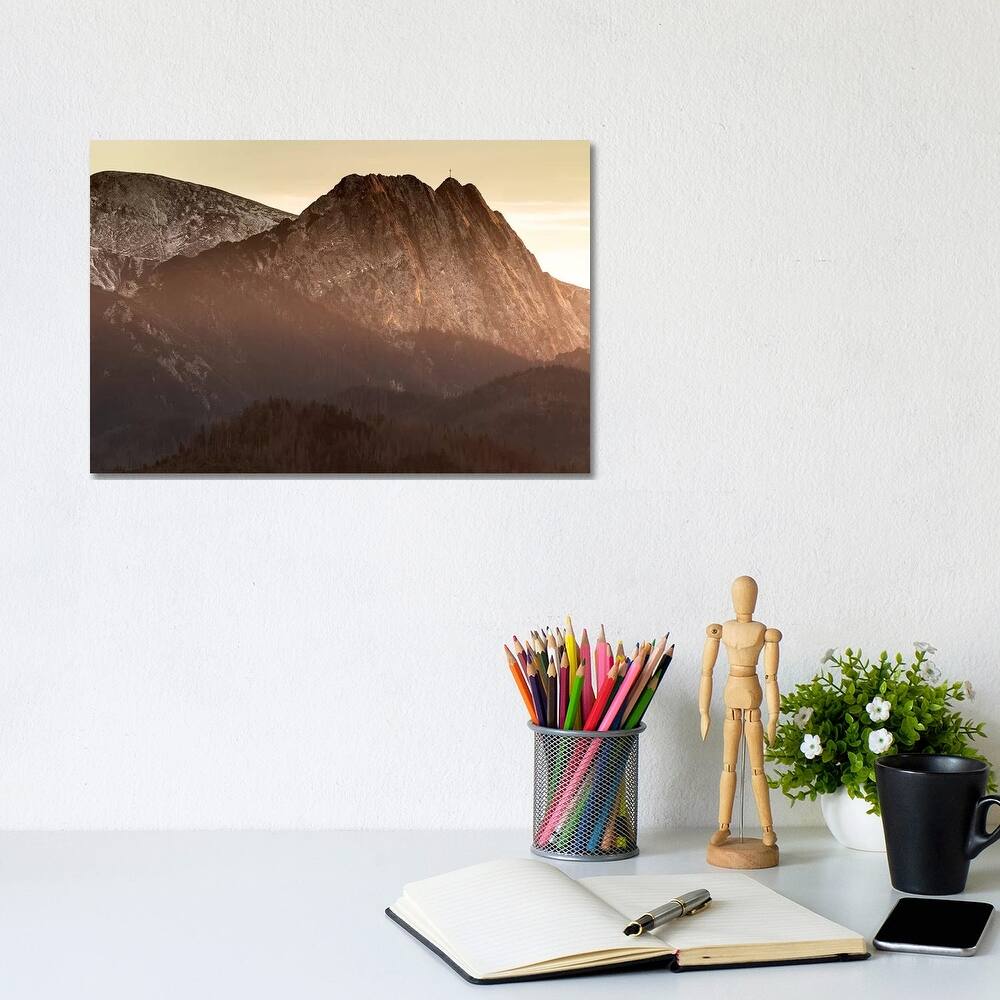 iCanvas "Europe, Poland, Lesser Poland, Tatra Mountains a" Giewont " by Mikolaj Gospodarek Canvas Print