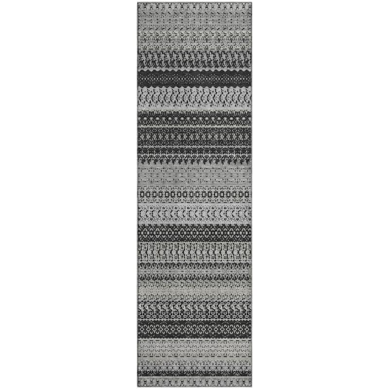 Premium Washable Super Soft Moroccan Boho Stripe Mayfield Rug