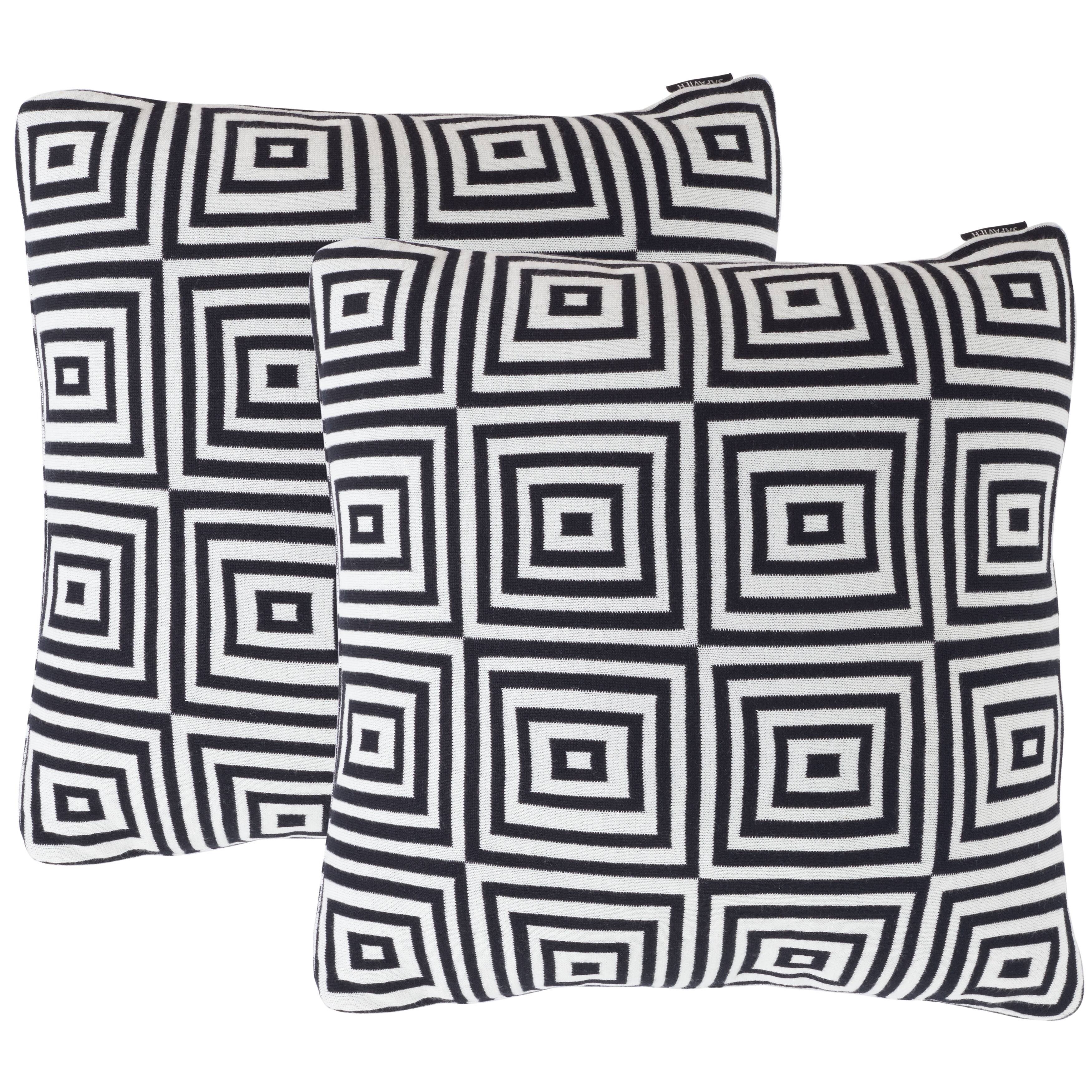 SAFAVIEH Veda 18inch Square Decorative Throw Accent Pillow with Insert