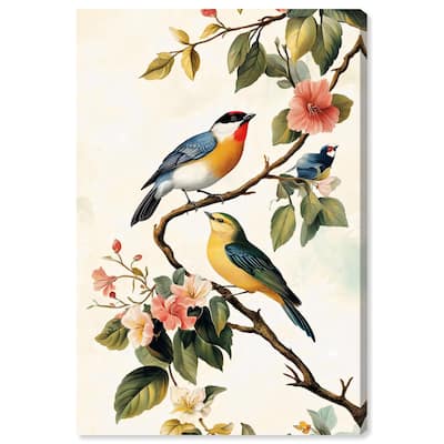 Colorful Perch Canvas by Art Remedy, Gallery Wrapped