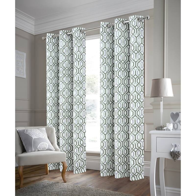Rory Links Privacy Window Curtain Panel 84" or 90" - 54" x 90" - Sage