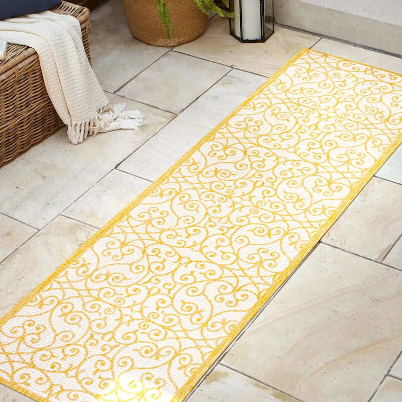 JONATHAN Y Ourika Textured Weave Indoor/Outdoor Area Rug