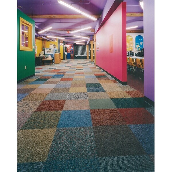 Mohawk Industries EQ294 Filby 24" x 24" Assorted Square Tufted Loop Carpet Tile with T3 Ecoflex ICT backing - Sold by Carton