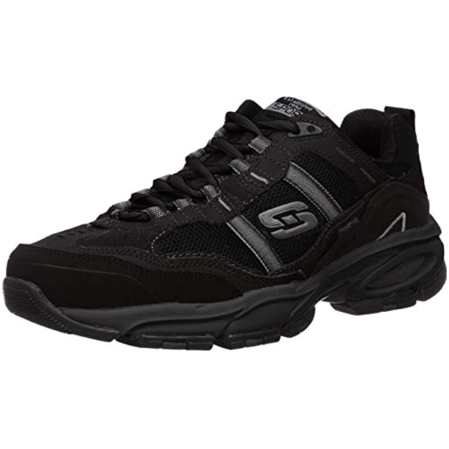 skechers memory foam black
