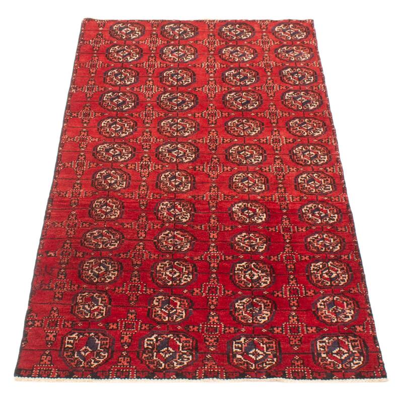 ECARPETGALLERY Hand-knotted Baluch Red Wool Rug - 3'1 x 5'9