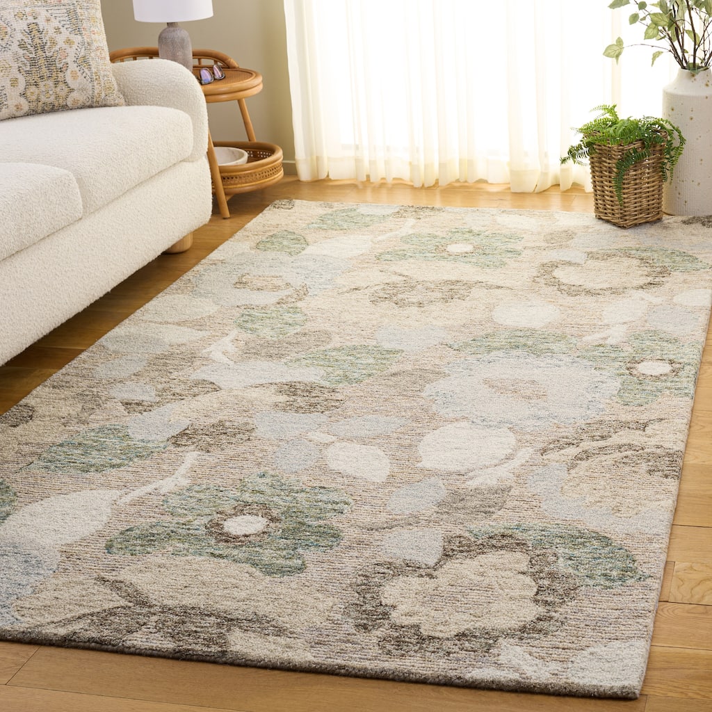 SAFAVIEH Handmade Metro Grigoria Floral Wool Area Rug