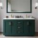 Option Green / Giotto Quartz Top / Brushed Gold Hardware