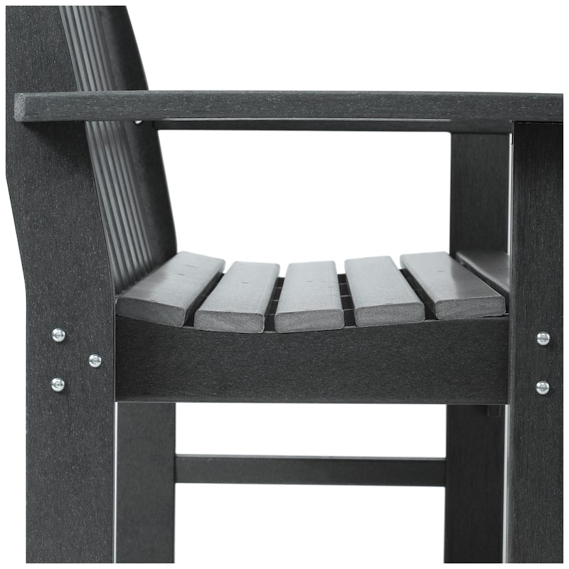 Polytrends Laguna 3-Piece Outdoor Patio Bench Set With Coffee Table
