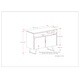 preview thumbnail 12 of 10, WYNDENHALL Mitchell SOLID ACACIA WOOD 42" Wide Modern TV Media Stand in Distressed Charcoal Brown For TVs up to 43 inches
