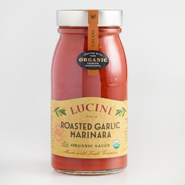 Lucini Italia Tuscan Marinara with Roasted Garlic Tomato Sauce - Case of 6 - 25.5 Fl oz.