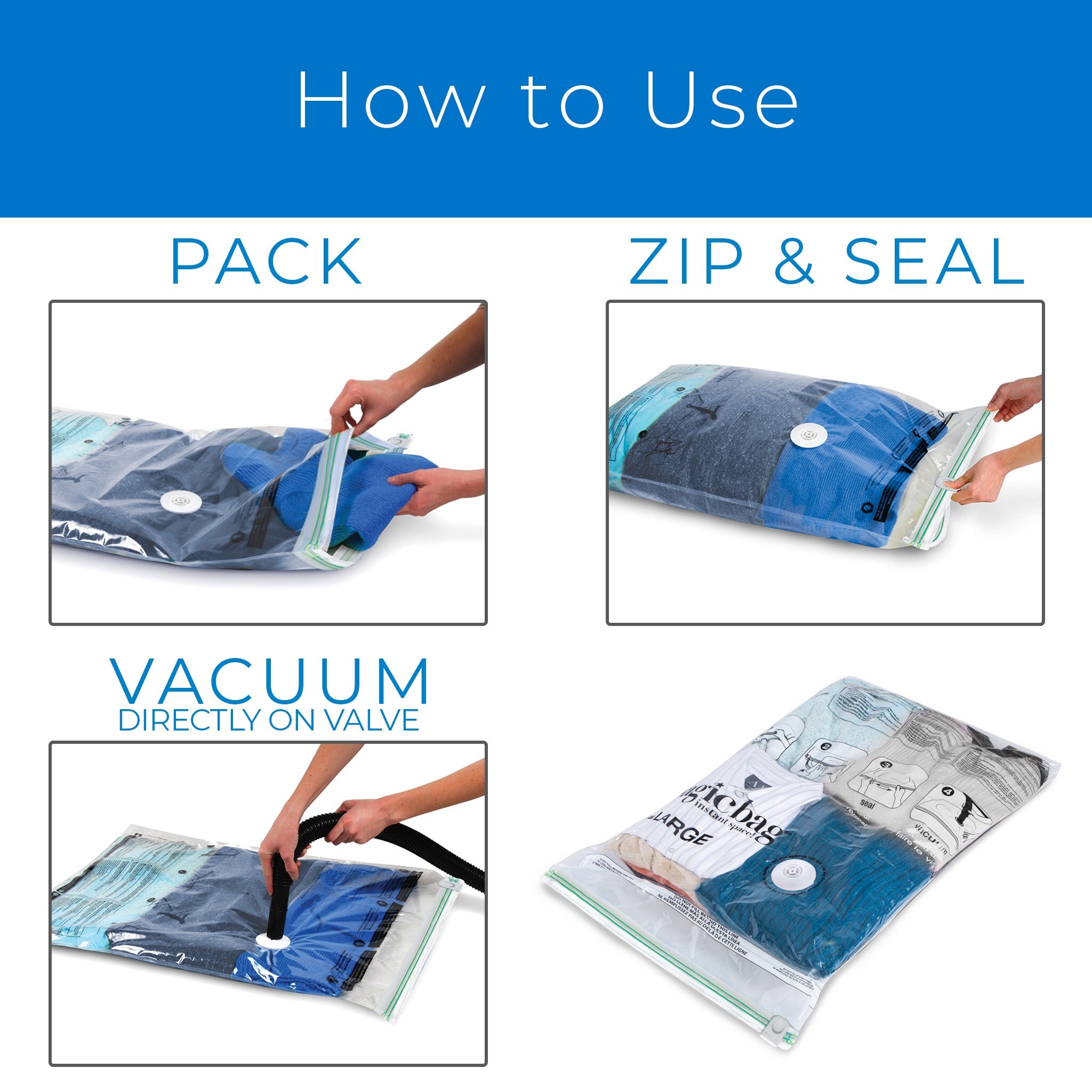 Cube Design Vacuum Compression Storage Bag with Air Valve Vacuum Sealed Bags  for Clothes - China Large Plastic Storage Bag and Cube Vacuum Bag price
