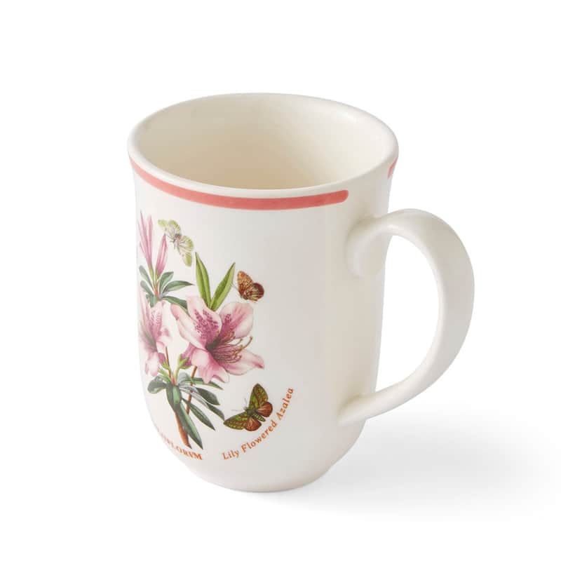 Portmeirion Botanic Garden Set of 6 Meadow Tulip Beaker Mugs - 10.5 oz