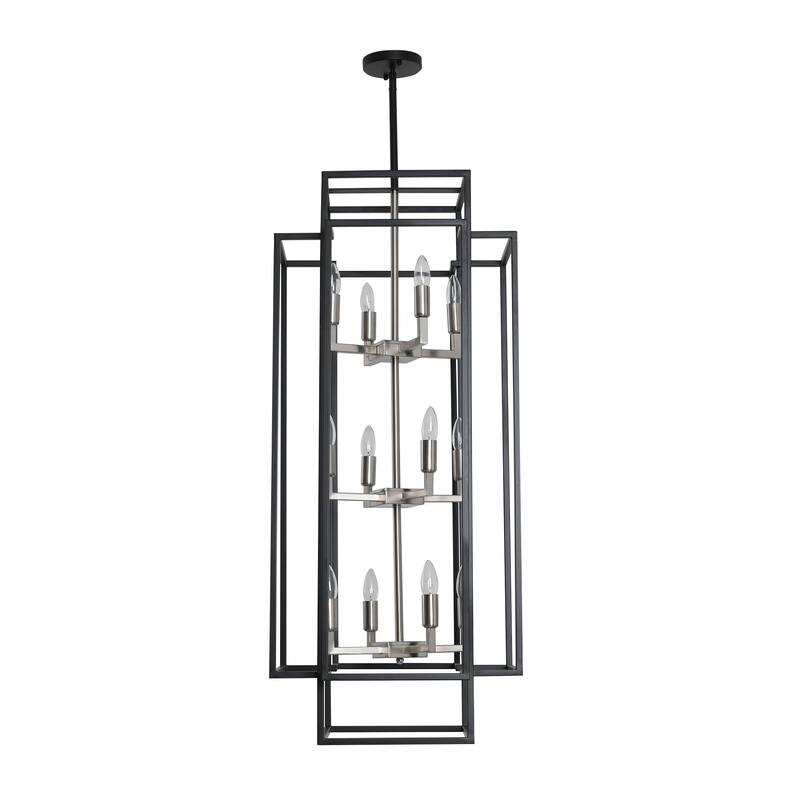 Farmhouse Lantern Pendant Light, Industrial Hanging Lantern Chandelier
