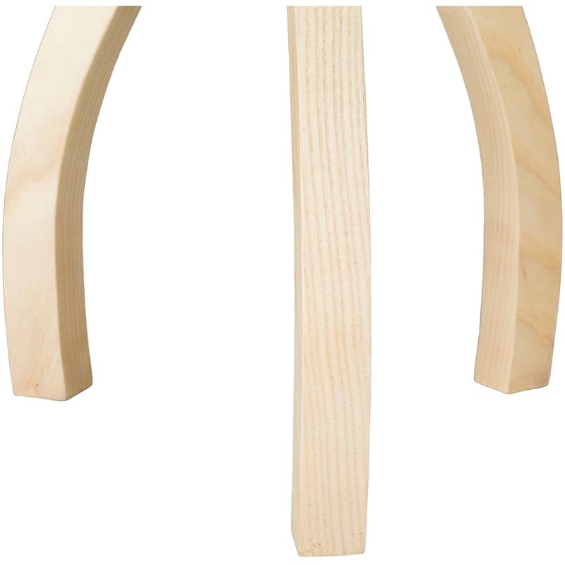 Contemporary Alton Floor Lamp with Natural Finish Wood Base