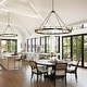 preview thumbnail 9 of 16, 54-inch Round Wagon Wheel 24-light Chandelier Black&Gold