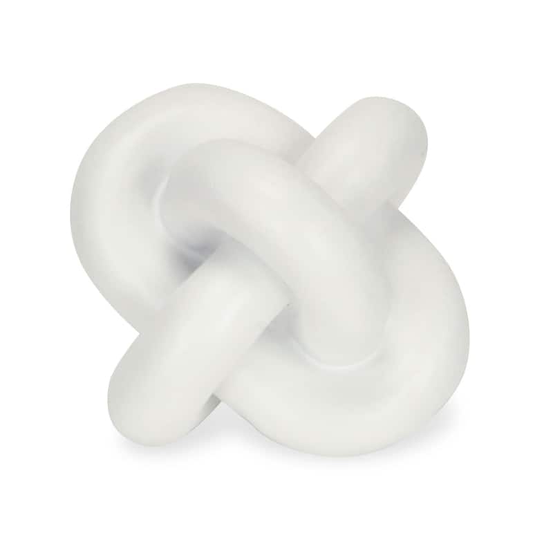Minyoro Black Resin Chain Knot Sculpture