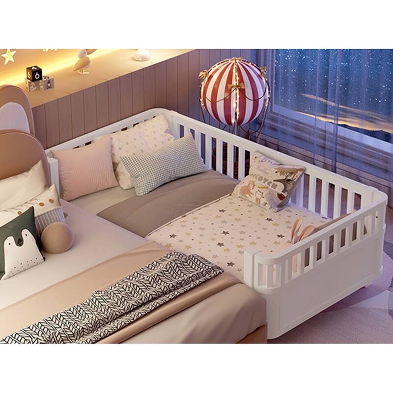 Twin Size Wood Platform Bed for Kids