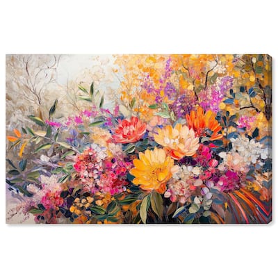 Golden Hour Garden Canvas by Art Remedy, Gallery Wrapped