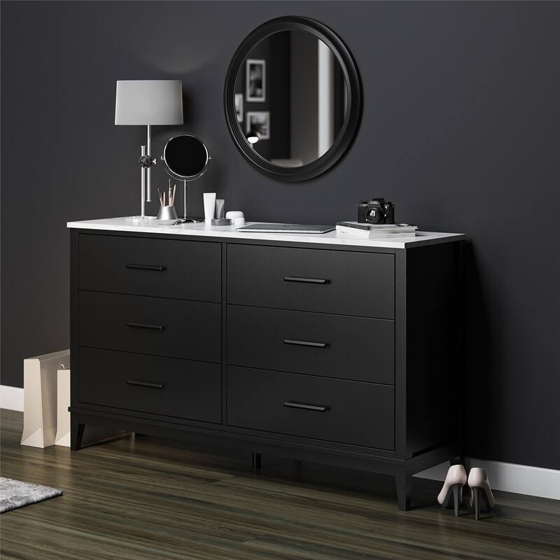 Ameriwood Home Madison Lane Wide 6 Drawer Dresser