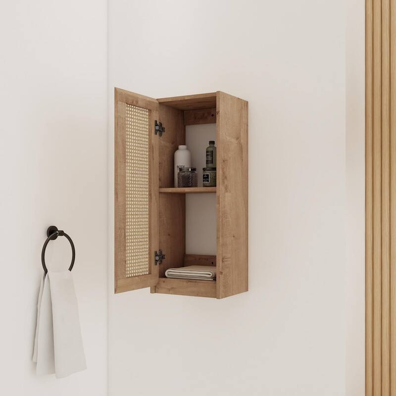 MEDUNJESS Bathroom Side Cabinet, Float Mounting Design