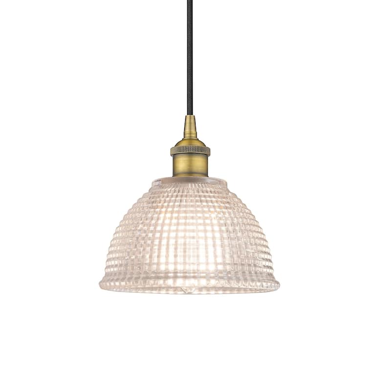 Innovations Lighting 616-1P-9-8 Arietta Pendant Arietta 8" Wide Mini - Brushed Brass / Clear