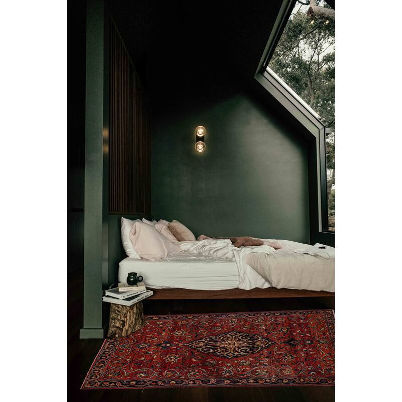 ECARPETGALLERY Hand-knotted Andelz Red Wool Rug - 4'0 x 6'11