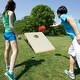 preview thumbnail 4 of 7, Costway 3'x 2' Portable Corn Hole Game Board Includes 8 Bean Bags - Natural - 3'x 2'