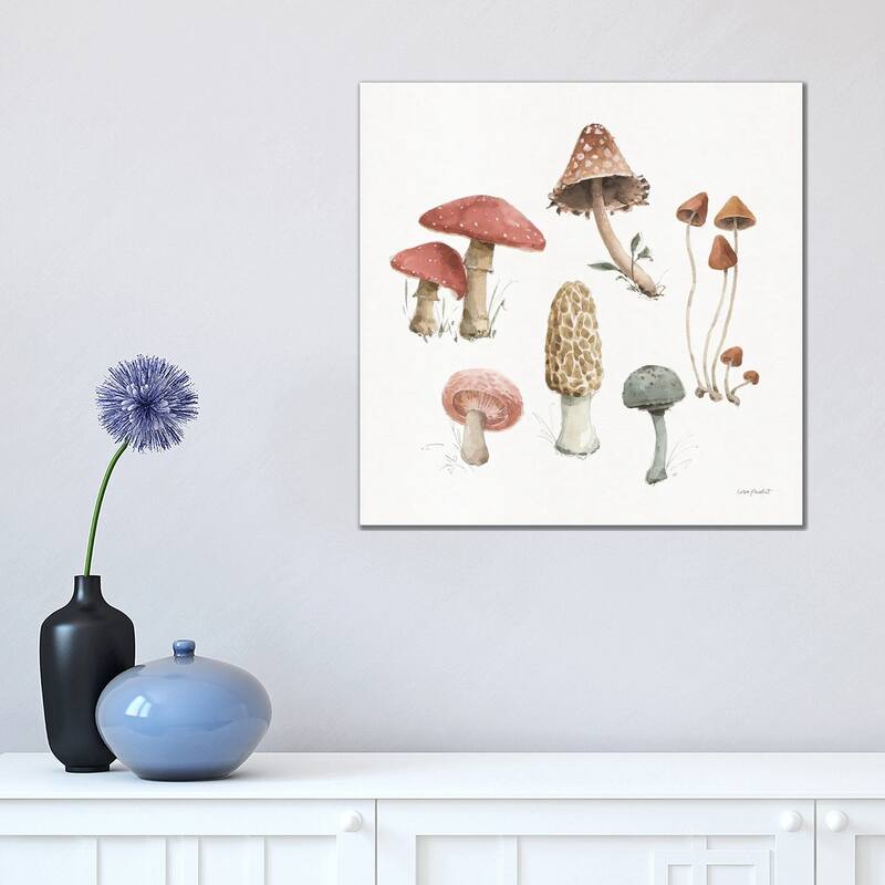 iCanvas "Mushroom Medley III" by Lisa Audit Canvas Print - 18x18x1.5