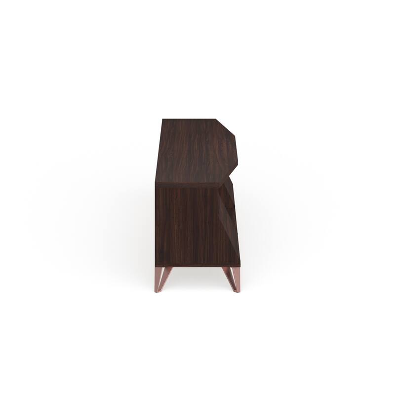 Umer Mid-Century Modern Brown 63-inch Multi-functional Storage TV Console by Furniture of America