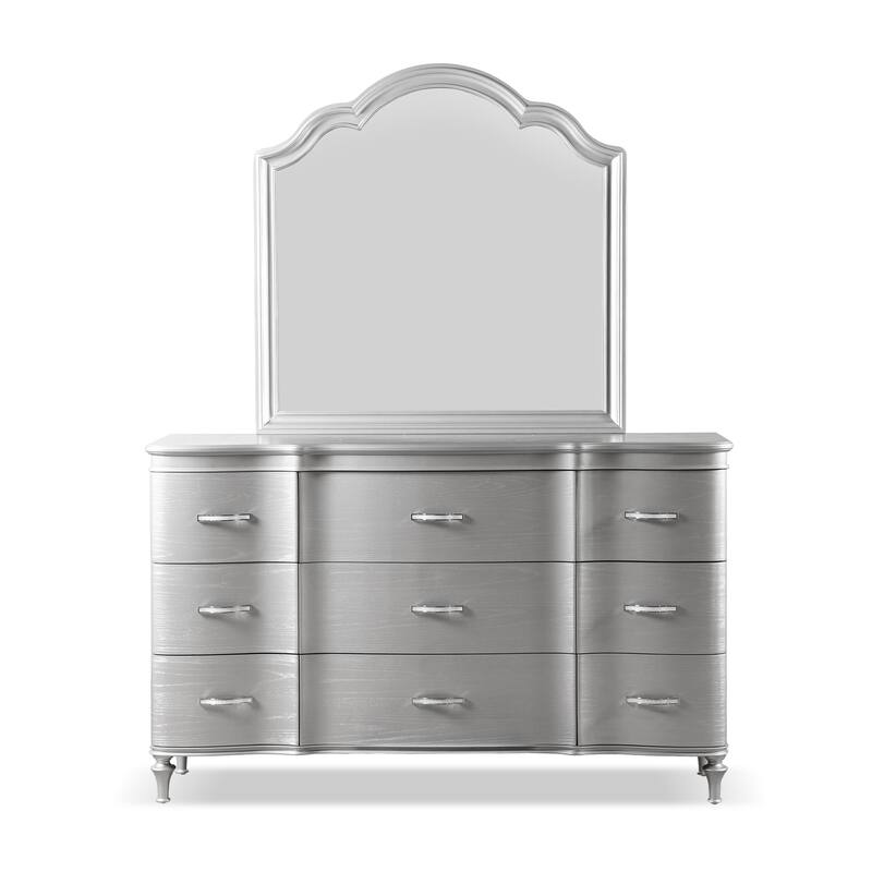 Furniture of America Seabliss Glam Solid Wood 5-Piece Bedroom Set