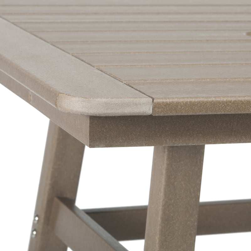Laguna Hdpe All Weather Outdoor Patio 30" Square Bar Table