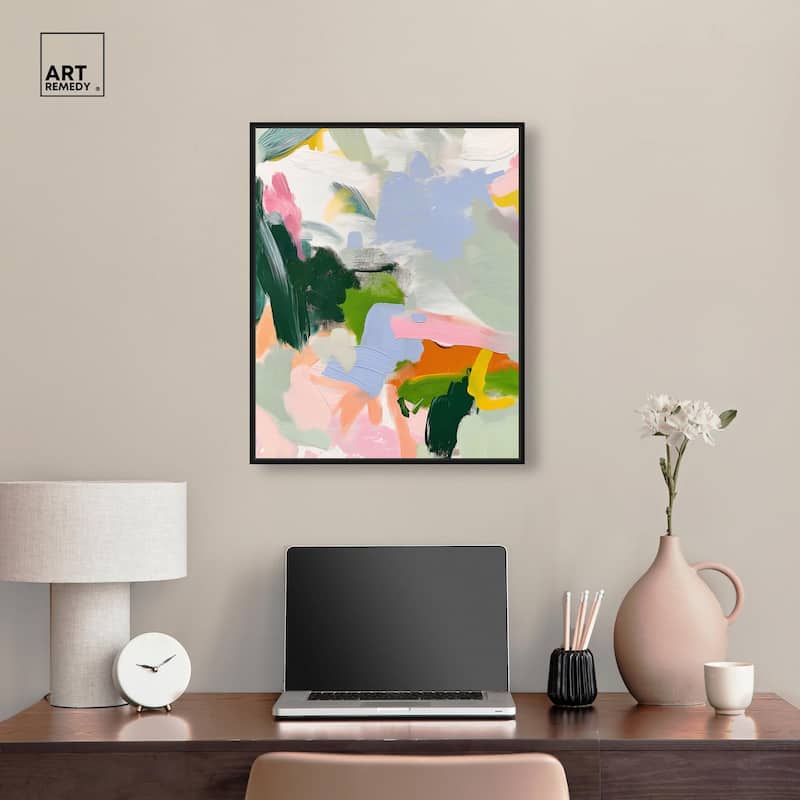 Color Palette Poetry Canvas by Art Remedy