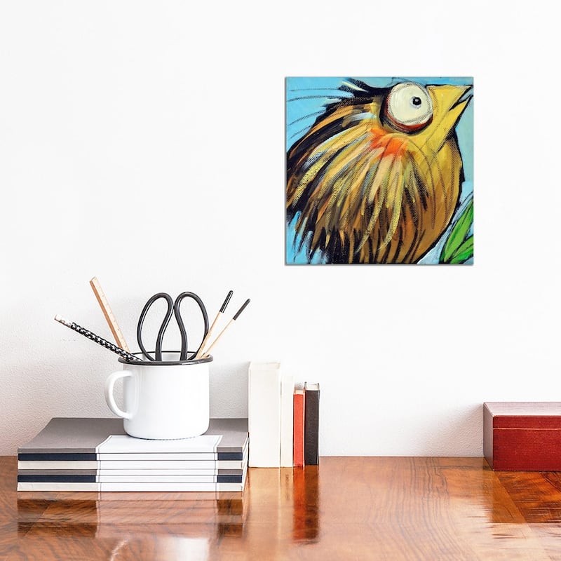 iCanvas "Feather Bird 25" by Tim Nyberg Canvas Print - 12x12x0.75