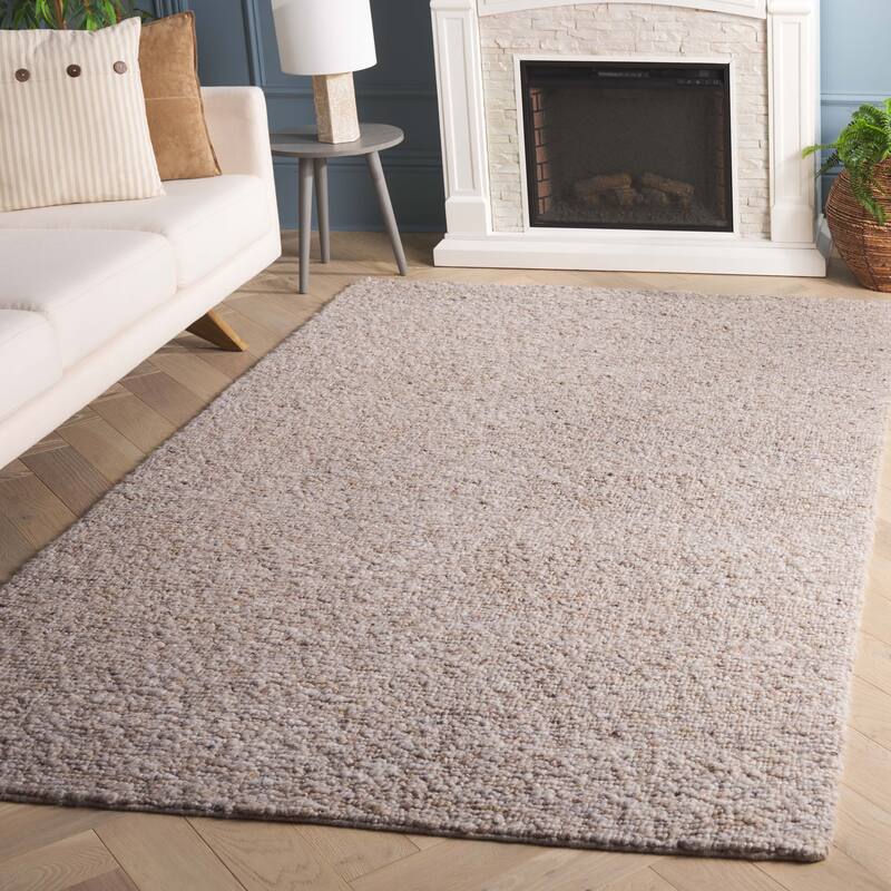 SAFAVIEH Handmade Natura Madara Transitional Wool Rug - 6' Square - Beige