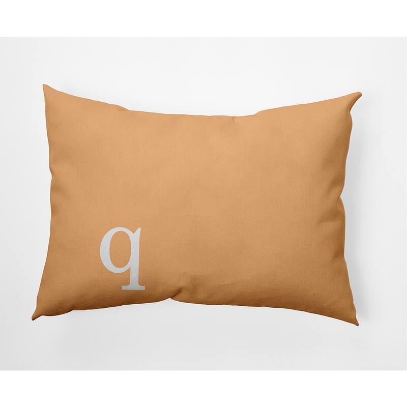 Modern Monogram Decorative Throw Pillow - 14" x 20" - q