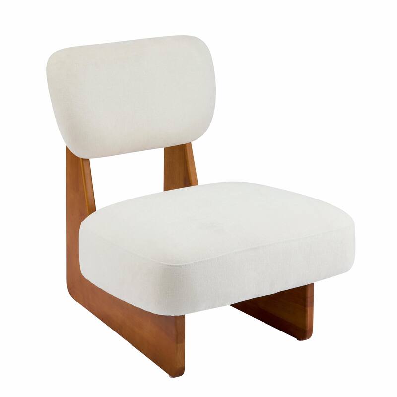 Minimalist Accent Chairs Set - Wood Frame
