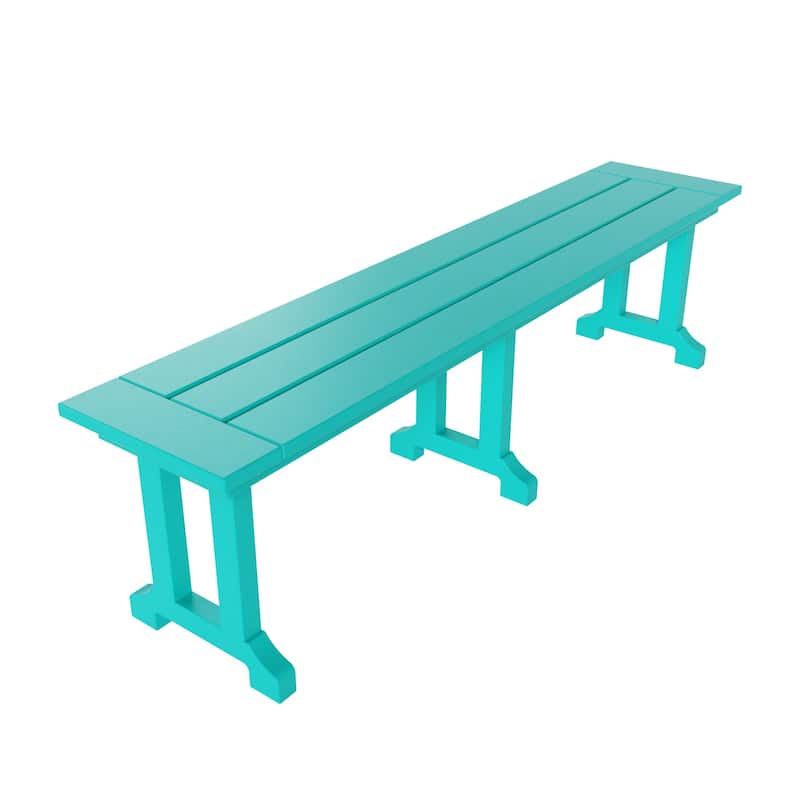 Laguna 6-Piece Outdoor Patio Rectangle Table Garden Arm Chair Dining Set With Bench