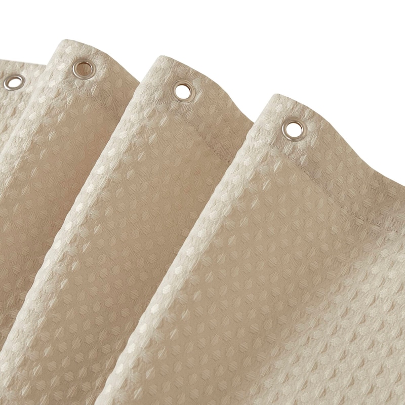 Madison Park Arbor Waffle Waffle Shower Curtain