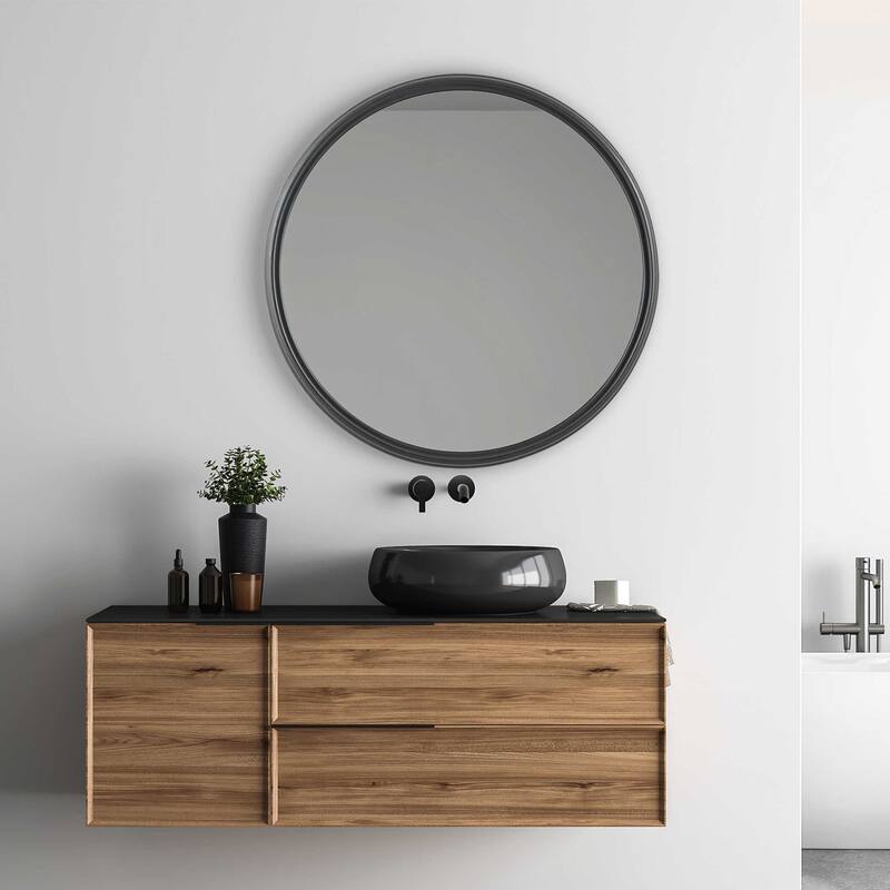 Copper Grove Aluminum Round Mirror