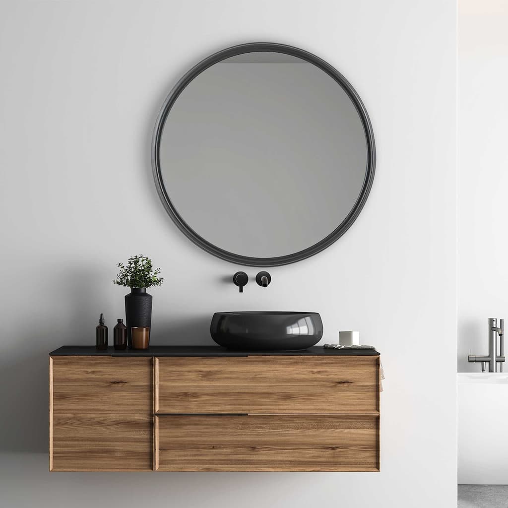 Copper Grove Aluminum Round Mirror