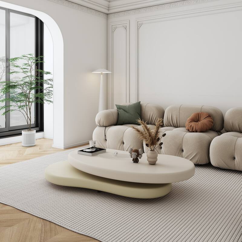 JASIWAY Modern Creative Rotating Coffee Table