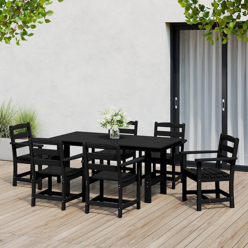 Shoreside 7-Piece Arm Chair Dining Set
