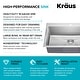 preview thumbnail 70 of 150, KRAUS Kore Workstation Drop-In Stainless Steel Kitchen Sink