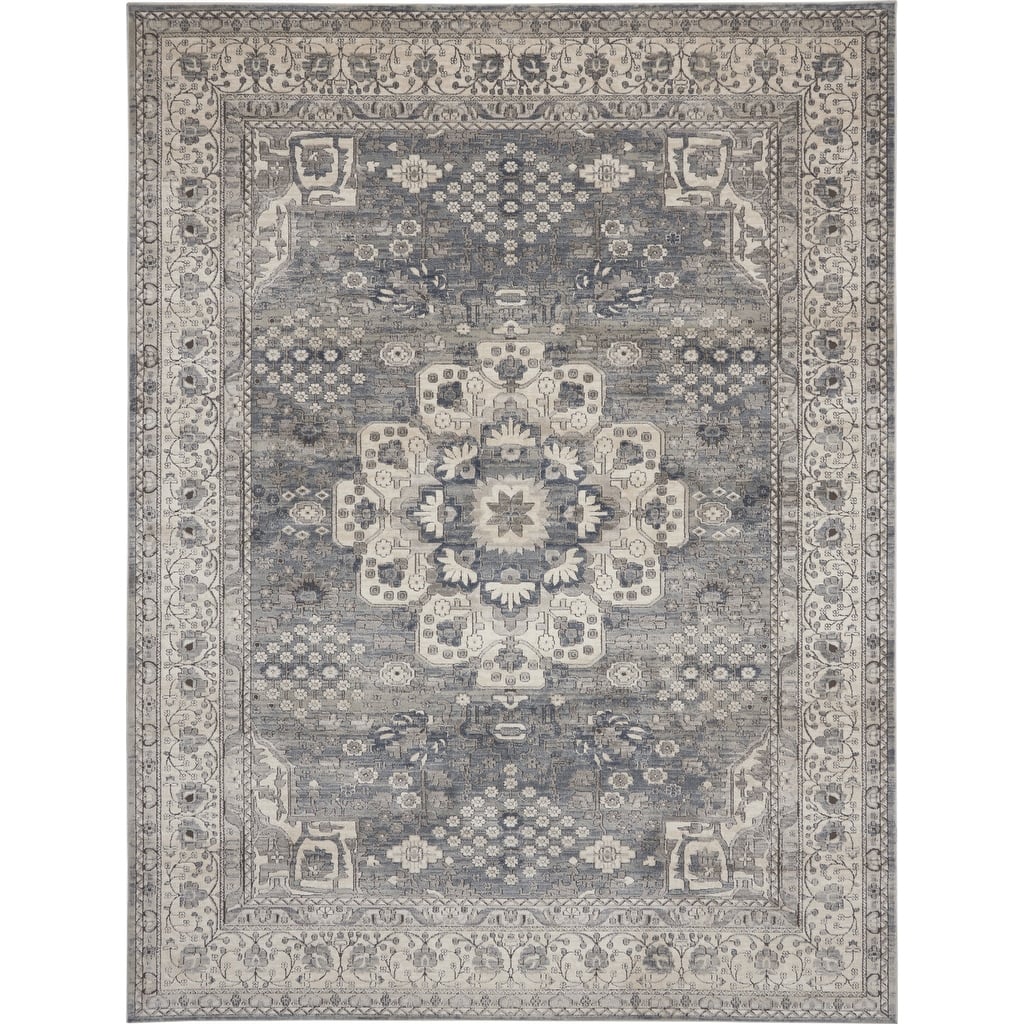 Loyaj Power Loomed Traditional Area Rug By HomeRoots